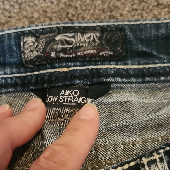 Silver Jeans Blue Straight Leg Classic Denim - Picture 2 of 5